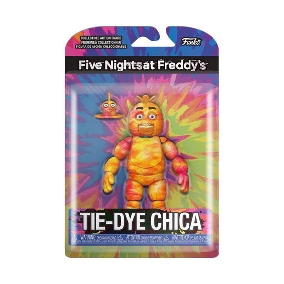Funko FIVE NIGHTS AT FREDDY'S TIE-DYE CHICA ACTION FIGURE New! Collectible - Picture 2 of 6